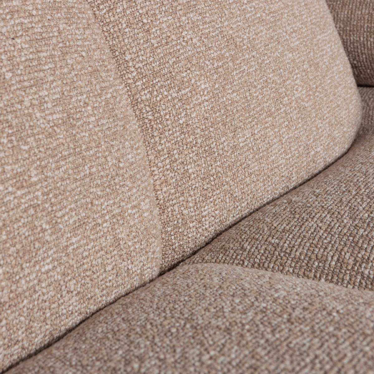 ECKSOFA Mojo Beige Bouclé  - Beige/Schwarz, Design, Kunststoff/Textil (160/284cm) - Livetastic