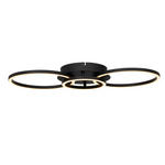 LED-DECKENLEUCHTE 68/30/7,5 cm   - Schwarz, Basics, Kunststoff/Metall (68/30/7,5cm) - Novel