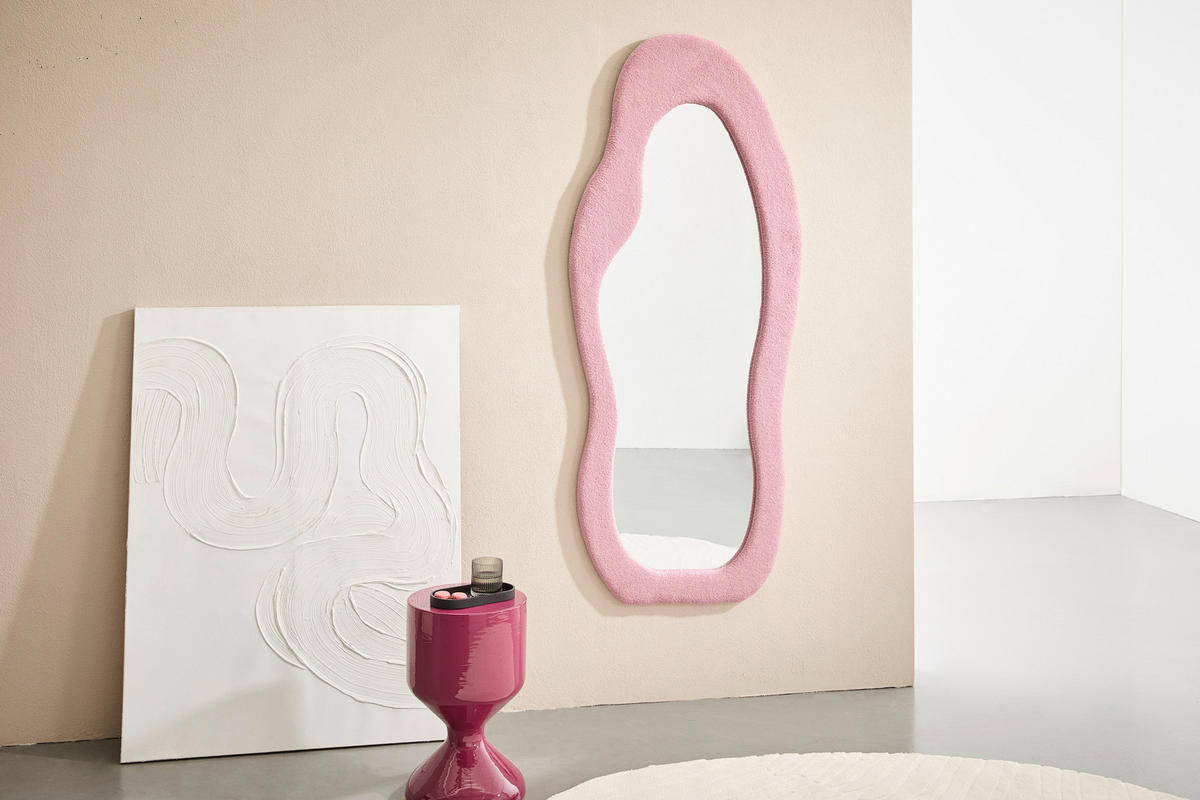 WANDSPIEGEL 72/170/3,5 cm    in Freiform  - Mauve, Design, Glas/Holzwerkstoff (72/170/3,5cm) - MID.YOU