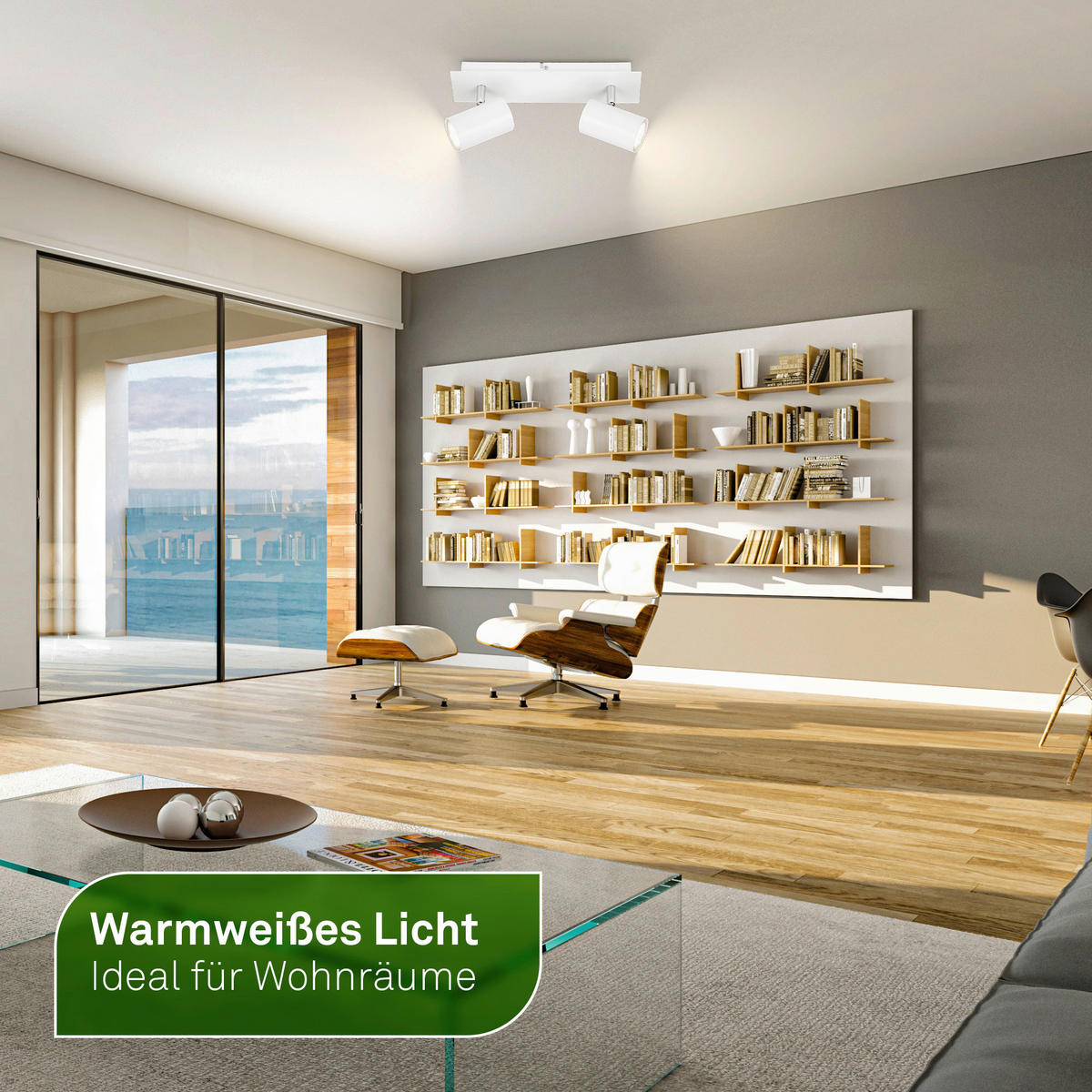 LED-STRAHLER Isil A 29/8/12,3 cm   - Weiß, Basics, Metall (29/8/12,3cm) - Briloner