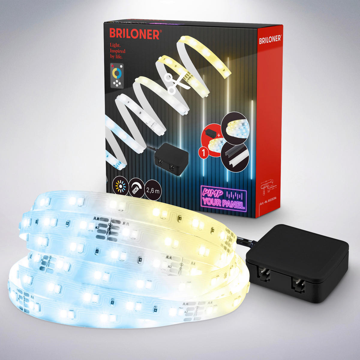 LED-TRAK  Pimp Your Panel Starterset /max 1300 lm (500 lm/m) lm/2700-6500 K// - bela, Basics, umetna masa (260cm)