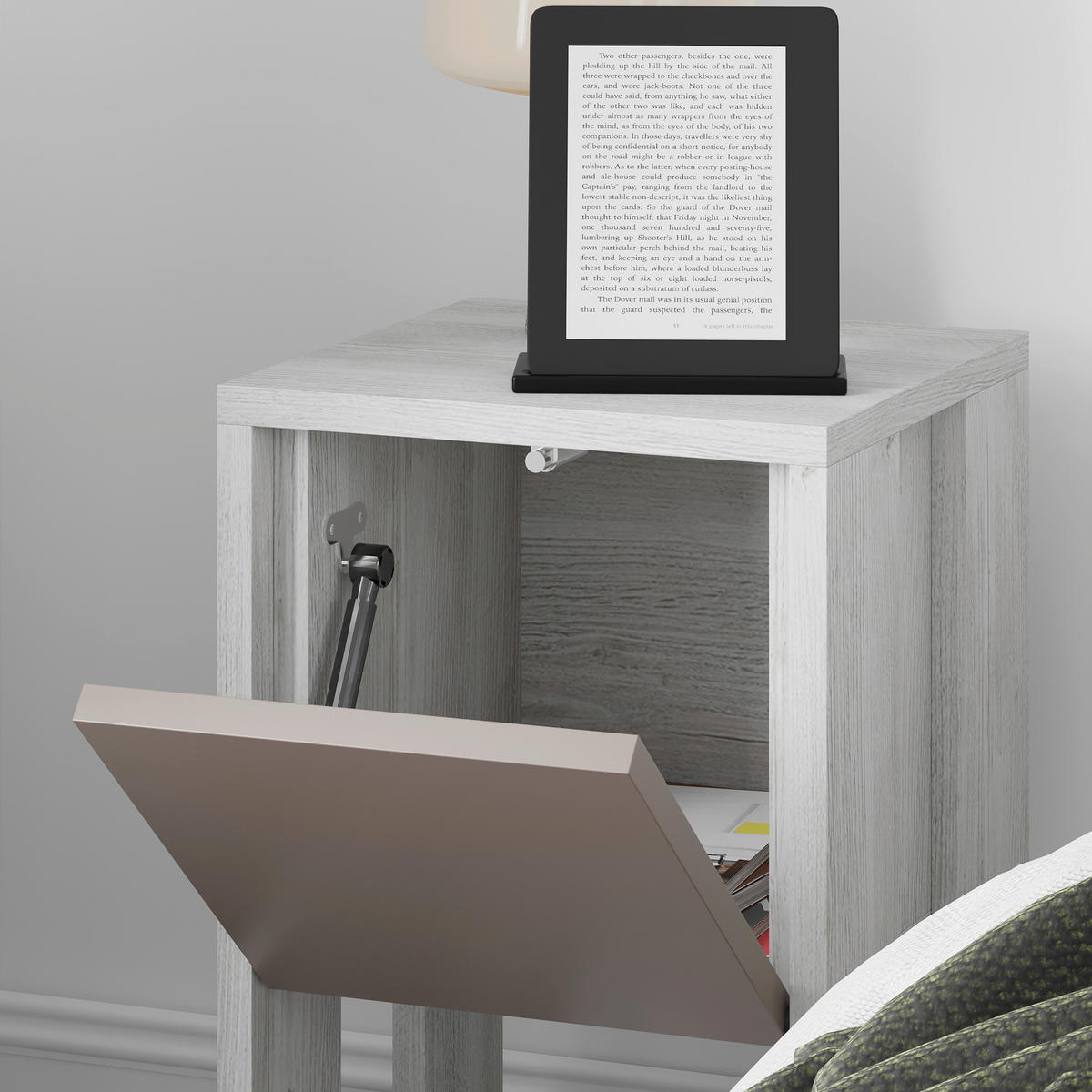 NACHTTISCH 30/55/30 cm  - Beige, Design, Holzwerkstoff (30/55/30cm) - Livetastic