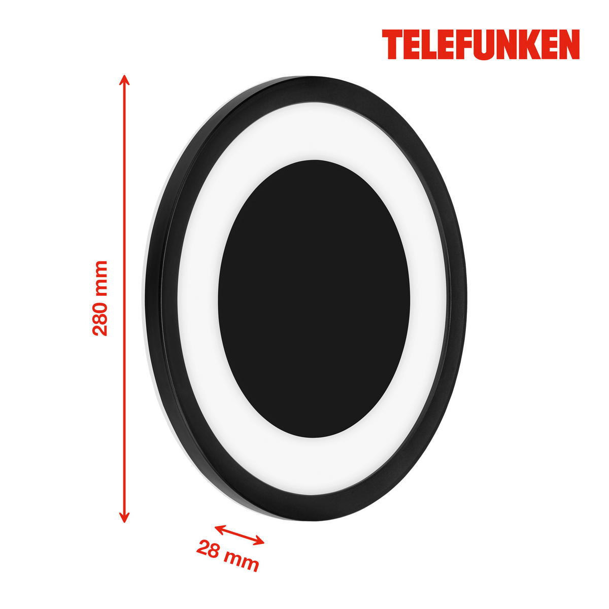 ZUNANJA STENSKA SVETILKA        28/2,8 cm       - črna, Basics, umetna masa (28/2,8cm)