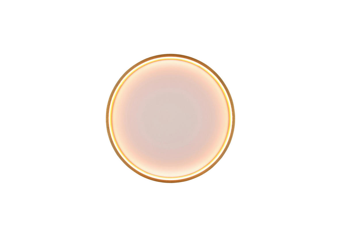 LED-DECKENLEUCHTE DOHA 45/5,5 cm   - Messingfarben, KONVENTIONELL, Metall (45/5,5cm) - Trio Leuchten