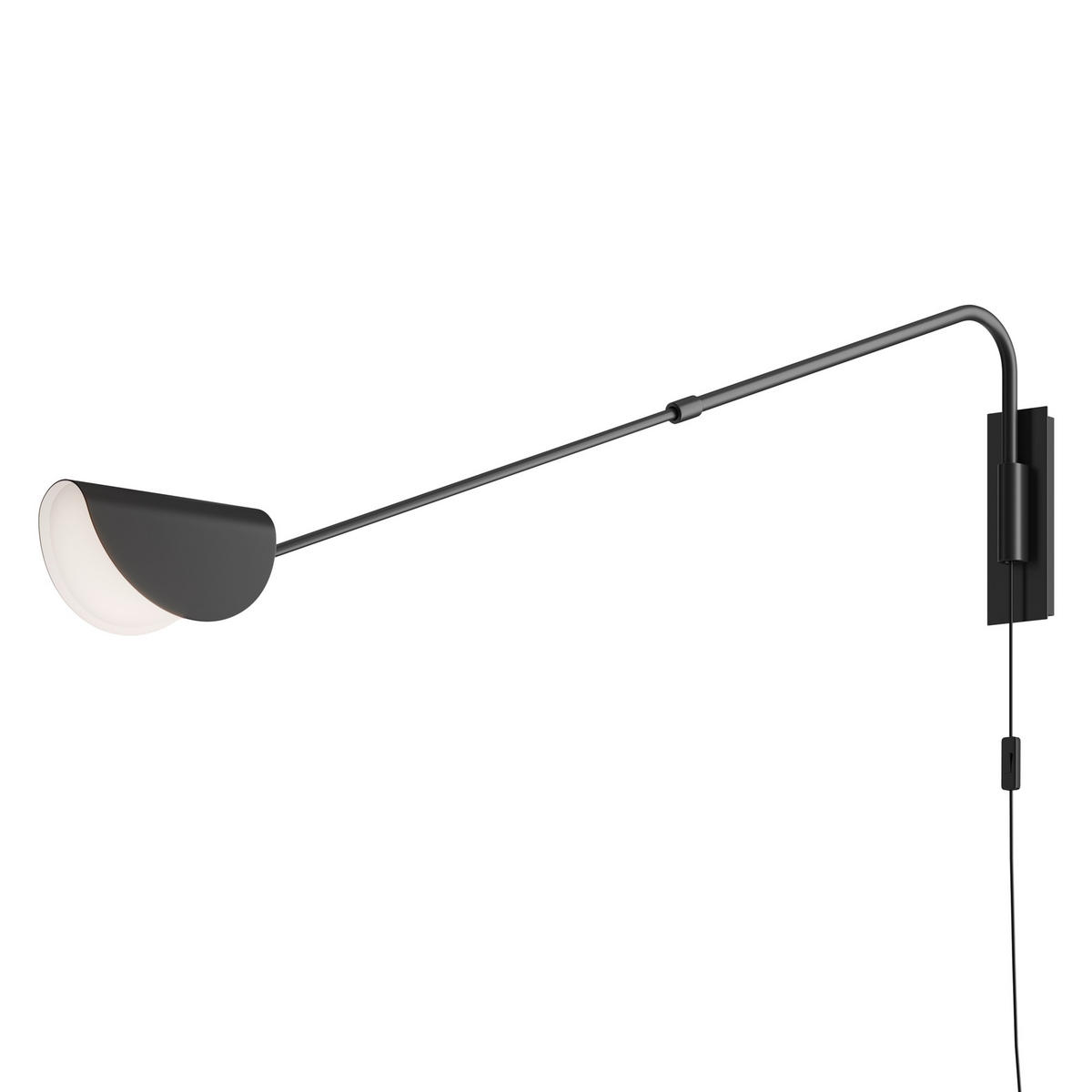 VÄGGLAMPA Modern 36/9,5/105 cm   - svart, Trend, metall/plast (36/9,5/105cm) - MAYTONI