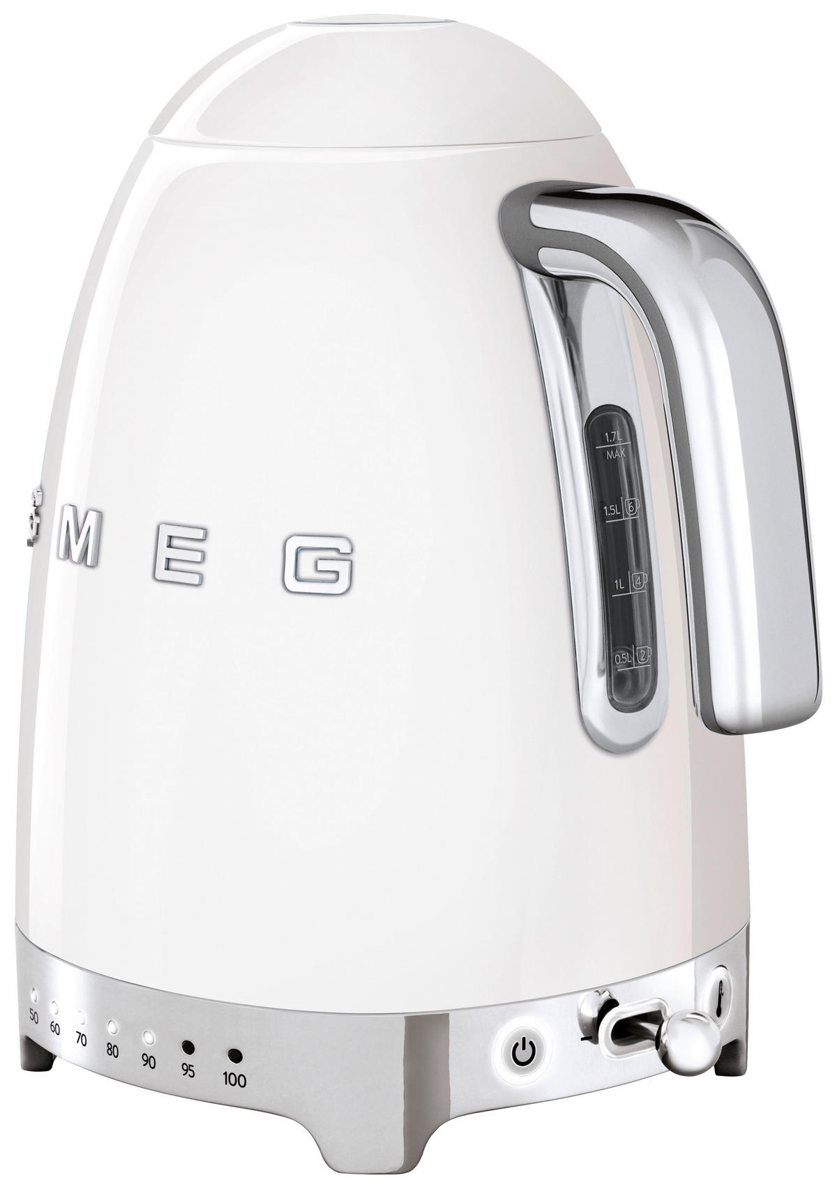 WASSERKOCHER 1.7 l  - Weiss, Basics, Metall (22,6/24,8/17,1cm) - SMEG