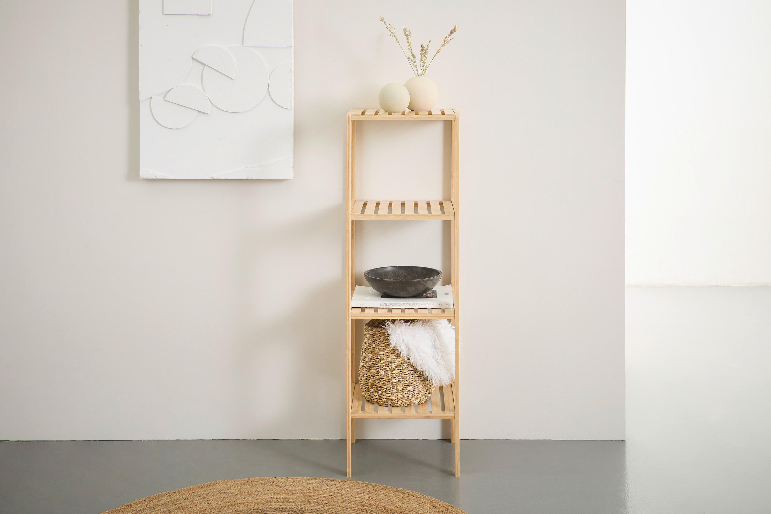 POLC 34/110/33 cm natúr színű  - natúr színű, Basics, természetes anyagok (34/110/33cm) - Carryhome