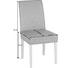 STUHL Flachgewebe Eiche massiv Eichefarben, Taupe - Taupe/Eichefarben, Design, Holz/Textil (46/96/63cm)