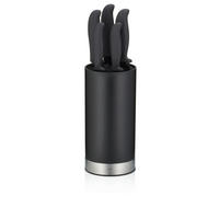 MESSERBLOCK Acida 6-teilig  - Schwarz, KONVENTIONELL, Kunststoff (11/34,5cm) - Kela
