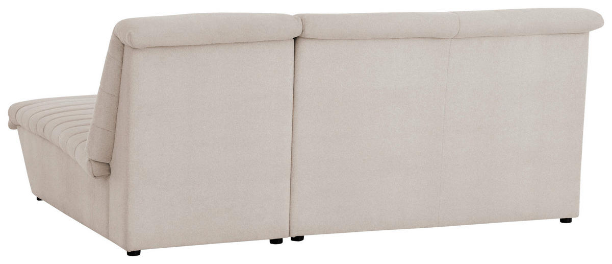 ECKSOFA Looks VIII Ecru Webstoff  - Ecru/Schwarz, Design, Kunststoff/Textil (214/168cm) - LOOKS by W.Joop