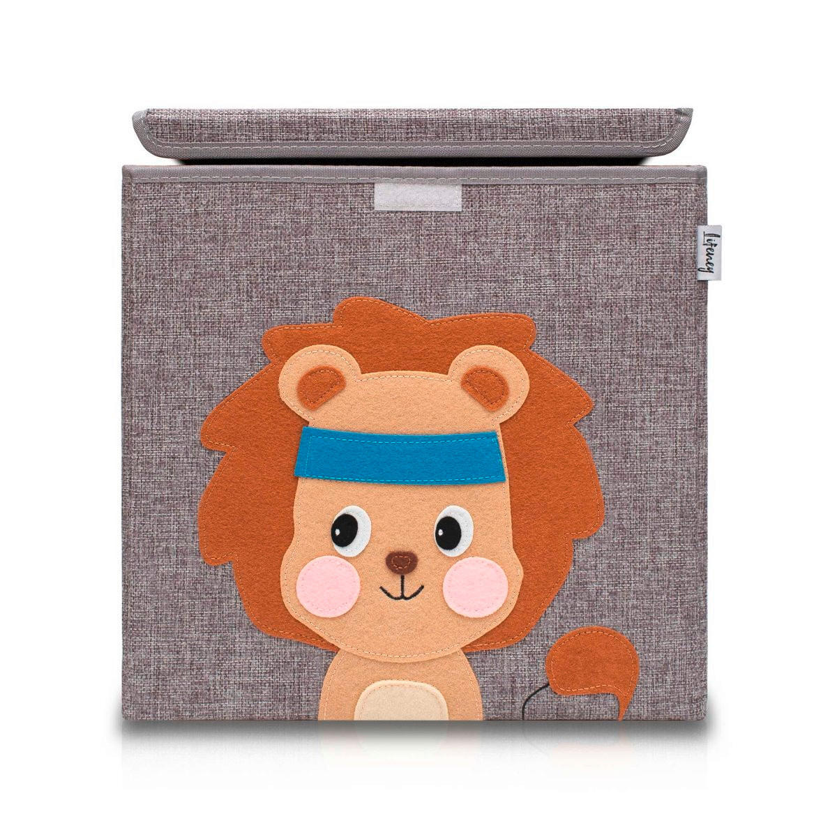 REGALKORB  - Beige/Grau, Basics, Kunststoff/Textil (33/33/33cm) - Lifeney