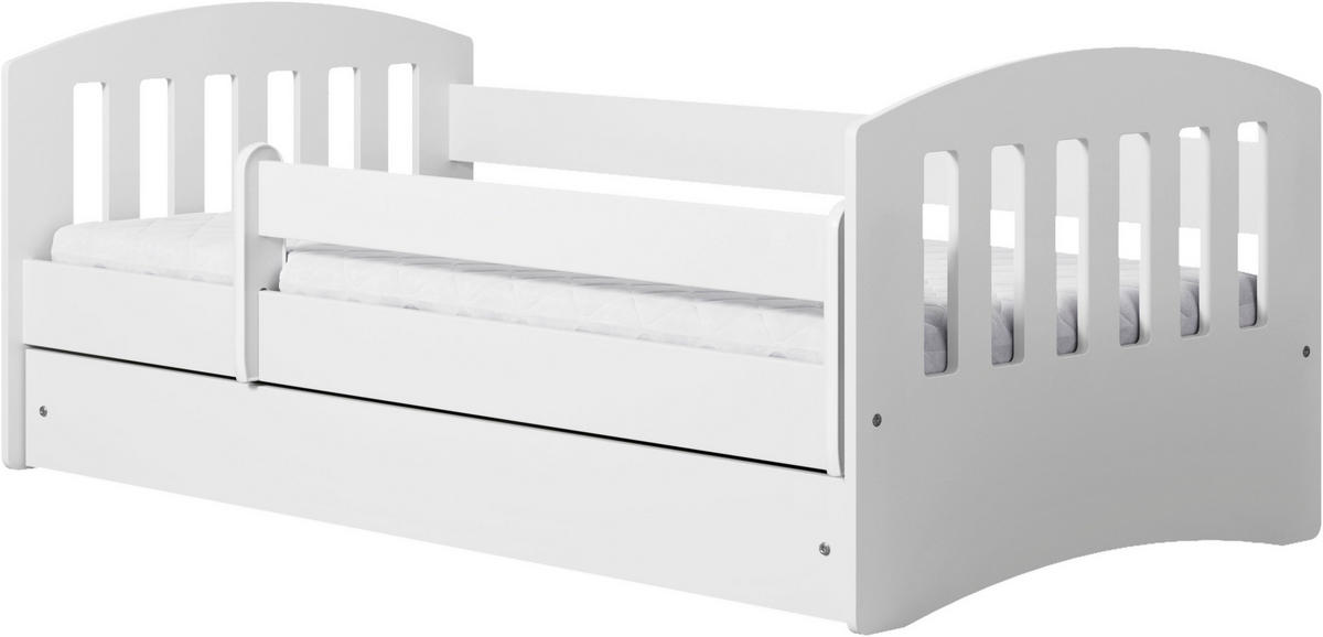 KINDER-/JUNIORBETT - Birkefarben/Weiß, MODERN, Holz/Holzwerkstoff (80/160cm) - MID.YOU