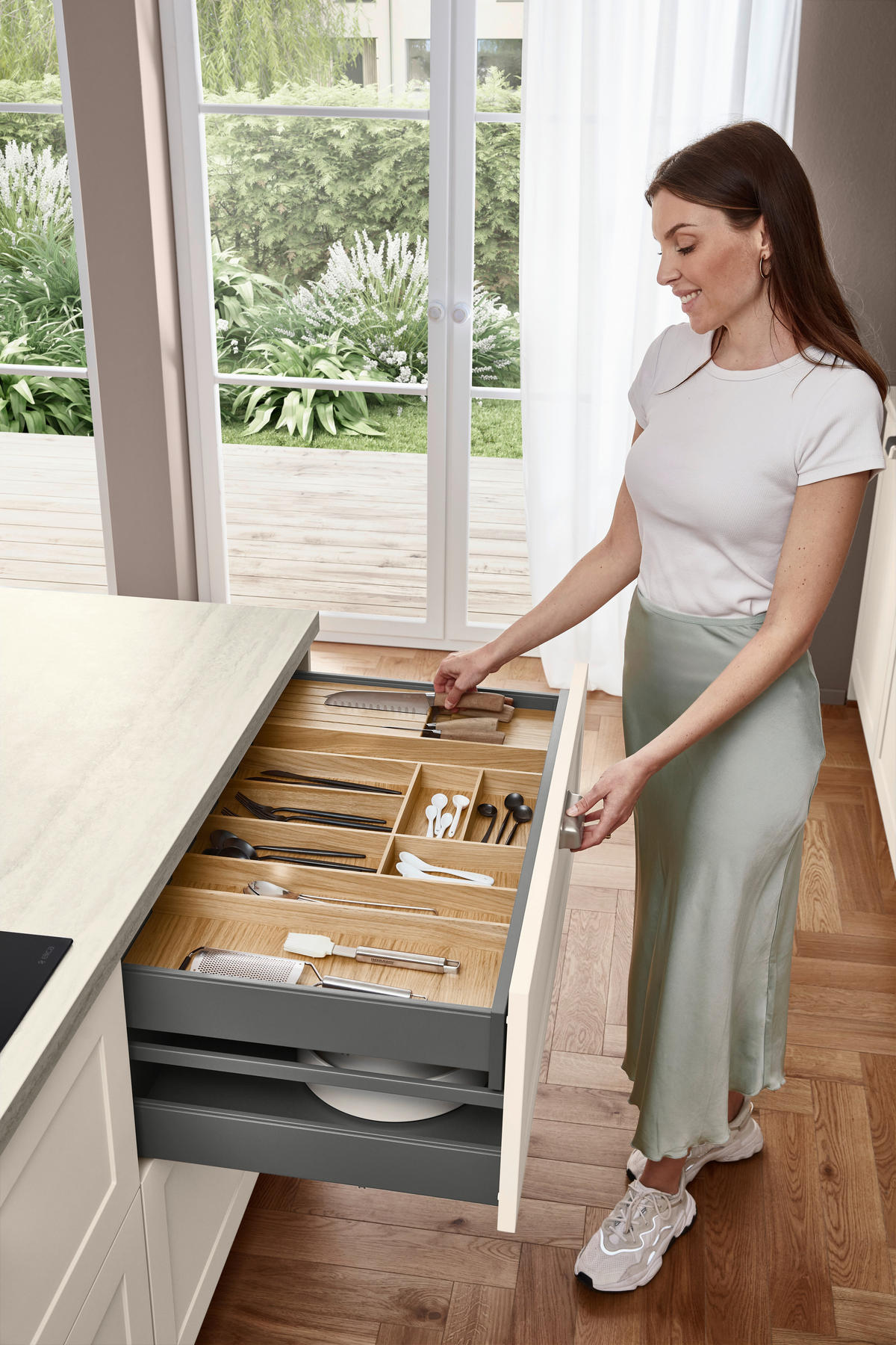 EINBAUKÜCHE   - Beige, Design, Holzwerkstoff - Celina