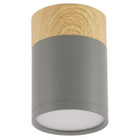 DECKENLEUCHTE 6.8/6.8/10 cm  - Blaugrau, Natur, Metall (6.8/6.8/10cm)