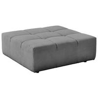 HOCKER in Textil Grau  - Schwarz/Grau, Design, Kunststoff/Textil (107/39/107cm) - Hom`in