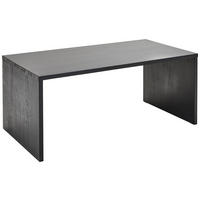COUCHTISCH Eiche massiv Schwarz  - Schwarz, KONVENTIONELL, Holz (110/46/60cm) - MID.YOU