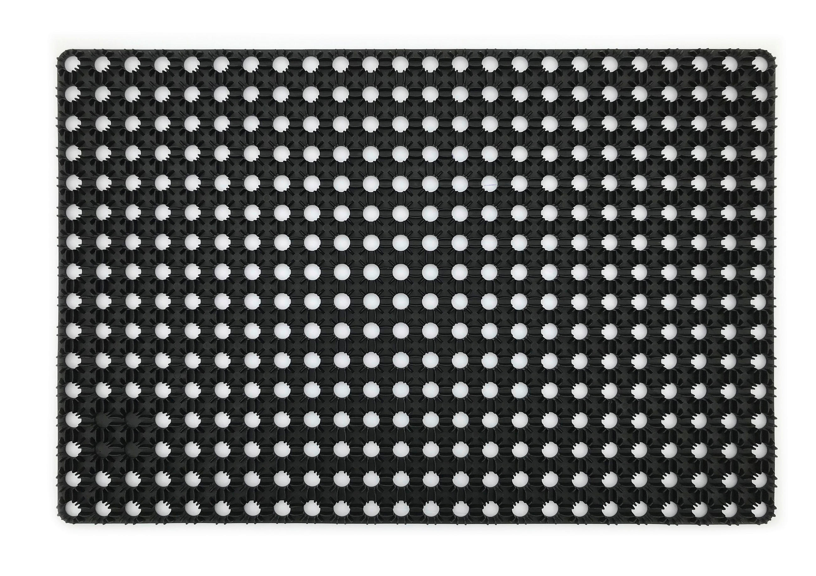 FUßMATTE 59/39 cm Swing  - Schwarz, KONVENTIONELL, Kunststoff (59/39cm) - Esposa