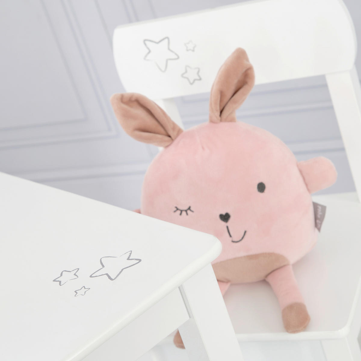 KINDERSITZGRUPPE ROA LITTLE STARS Weiß  - Weiß, Basics, Holzwerkstoff - Roba