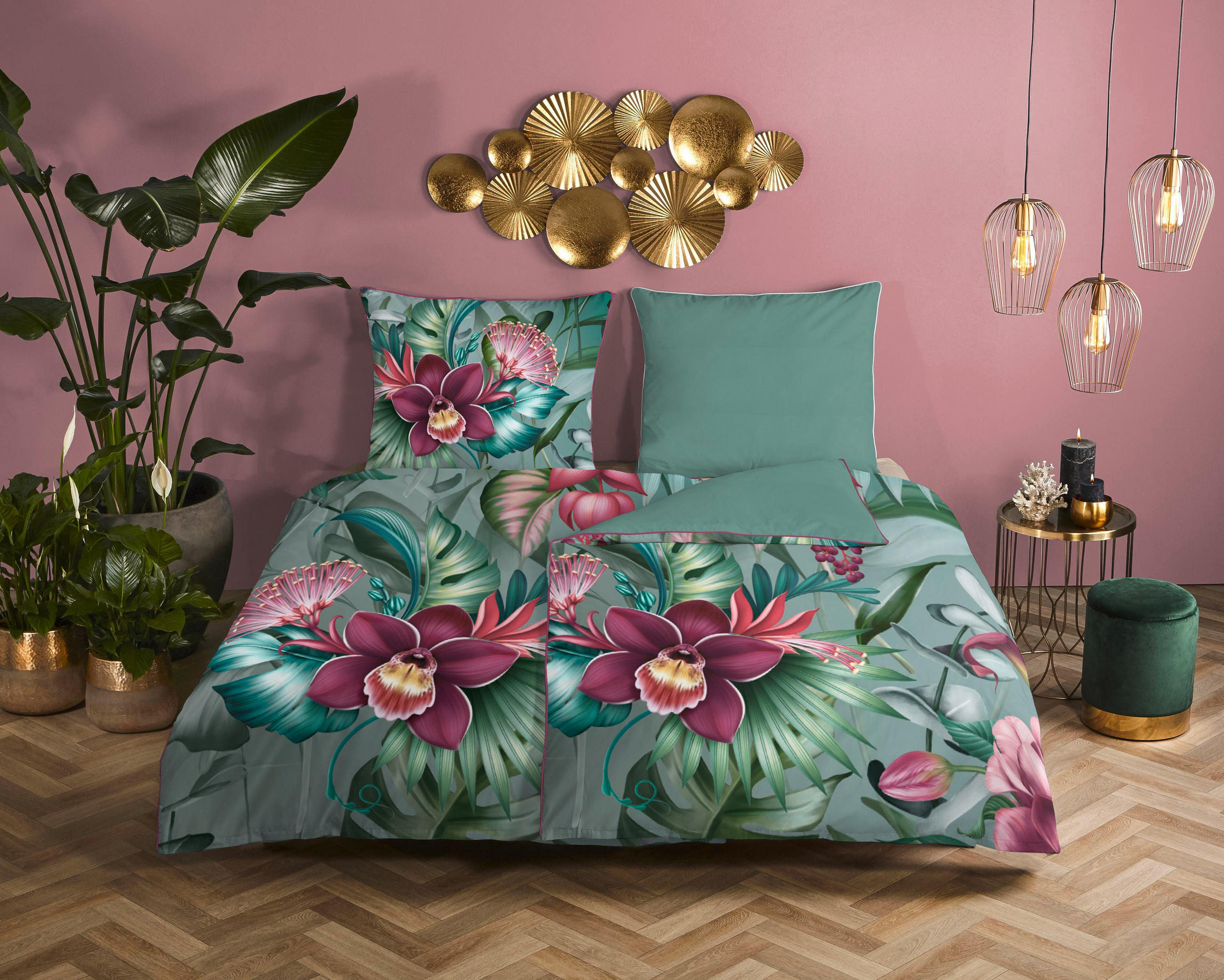 BETTWÄSCHE Descanso Satin 140/200 cm  - Multicolor, LIFESTYLE, Textil (140/200cm)