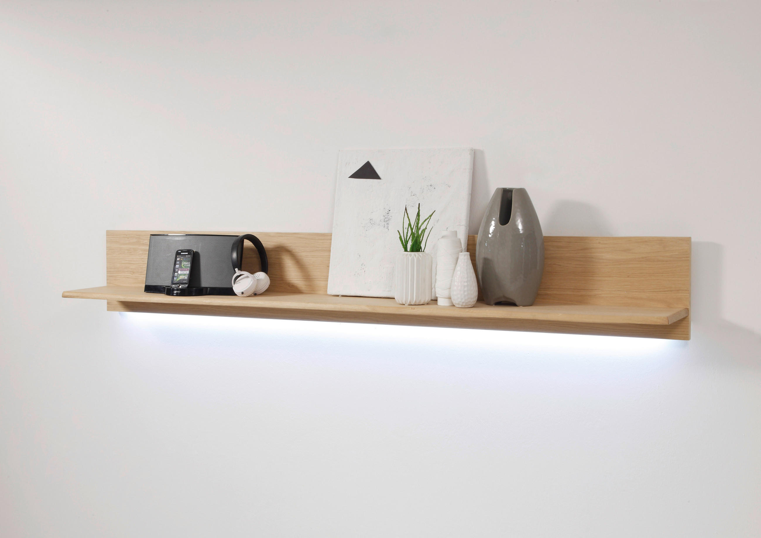 WANDBOARD in 179/25/25 cm Eichefarben - Eichefarben, Design, Holzwerkstoff (179/25/25cm) - Livetastic