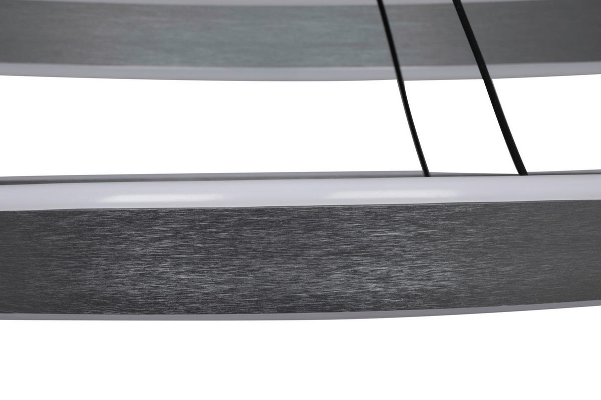 ZÁVĚSNÉ LED SVÍTIDLO, 60/150 cm  - šedá, Lifestyle, kov (60/150cm) - Ambiente