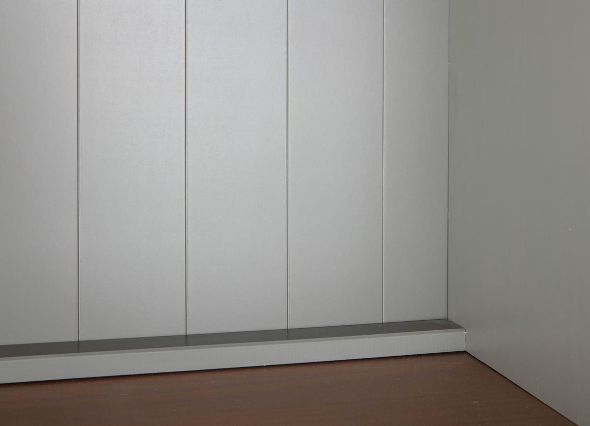 BIFE 131/190/45 cm   - siva/bakrenaste boje, Konvencionalno, staklo/drvo (131/190/45cm) - MID.YOU