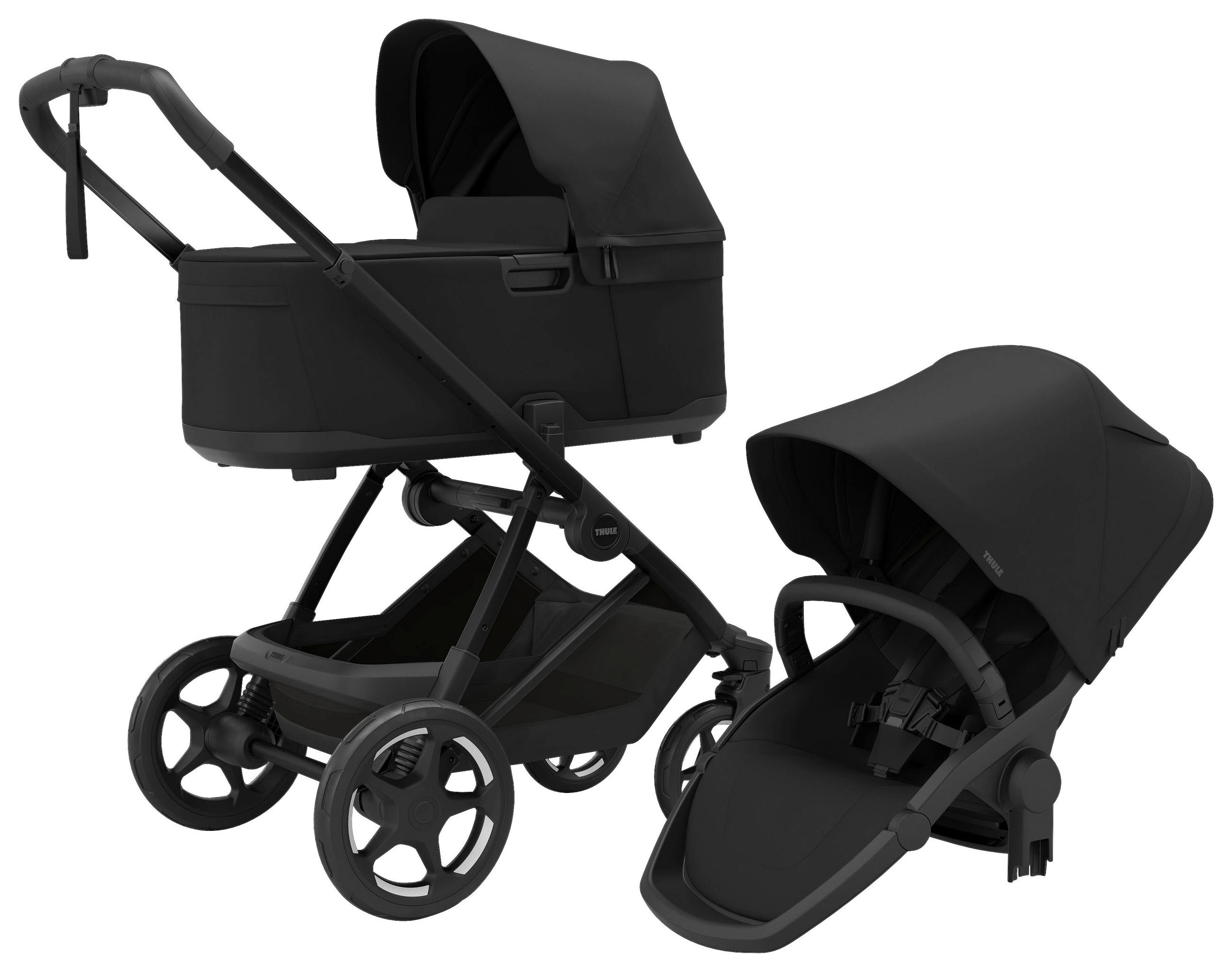 KOMBIKINDERWAGEN Charm 2in1  - Schwarz, Design, Kunststoff/Metall (91/61/59null) - Thule