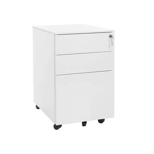 ROLLCONTAINER 39/60/52 cm  - Weiß, Basics, Metall (39/60/52cm) - Boxxx