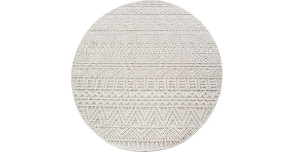 FLACHWEBETEPPICH 80 cm HELIX Creme  - Creme, Basics, Kunststoff/Textil (80cm) - Novel