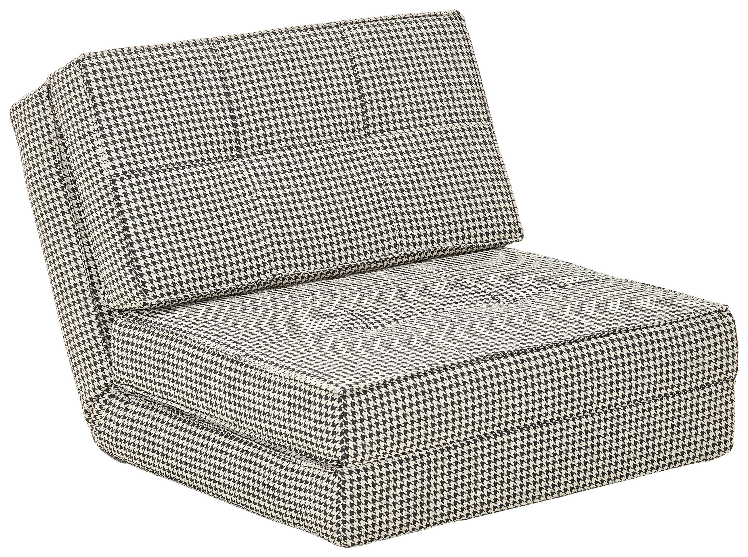 SCHLAFSESSEL Jacquard Schwarz, Weiß    - Schwarz/Weiß, MODERN, Textil (74/61,5/80cm) - MID.YOU