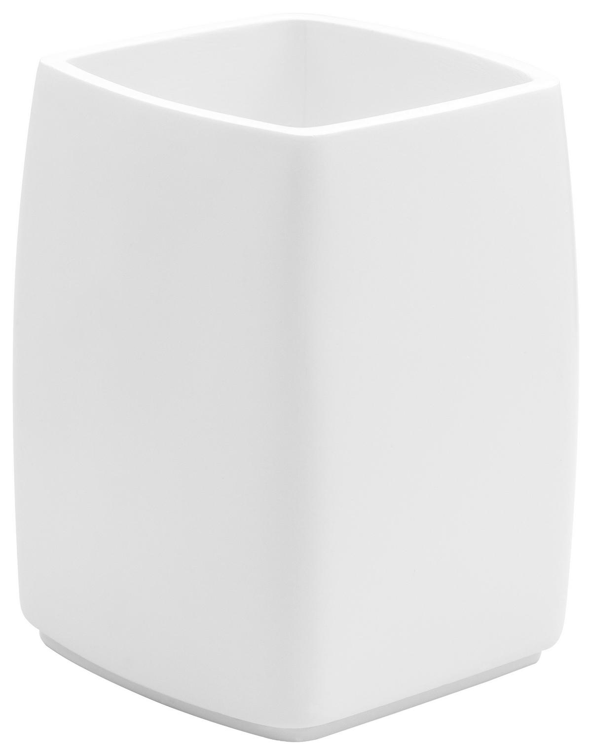 ZAHNPUTZBECHER Kunststoff  - Weiss, Basics, Kunststoff (7,9/11/7,9cm) - Sadena