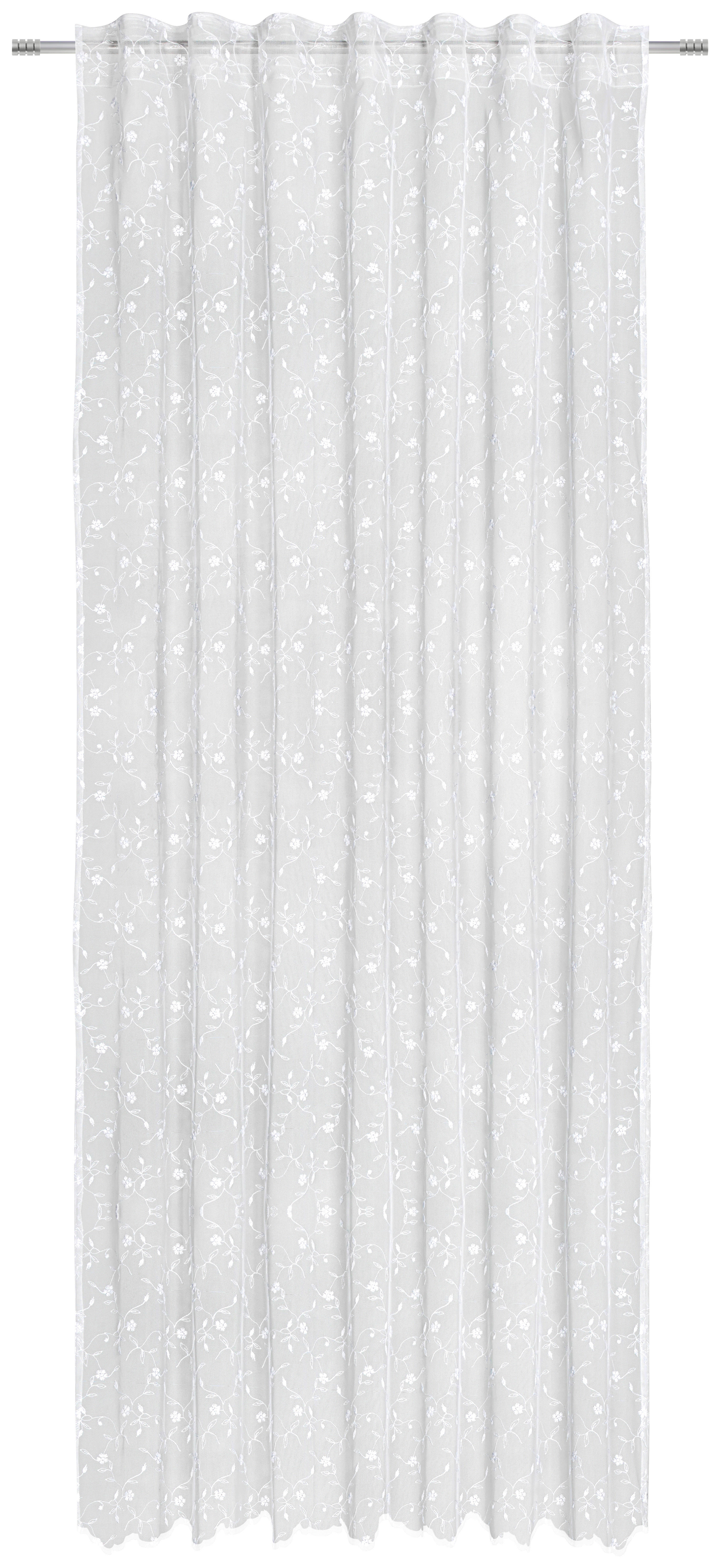 FERTIGVORHANG TATJANA transparent 140/245 cm   - Weiß, LIFESTYLE, Textil (140/245cm) - Landscape