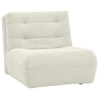 SCHLAFSESSEL Teddystoff Weiß    - Schwarz/Weiß, KONVENTIONELL, Kunststoff/Textil (90/85/100cm) - Carryhome