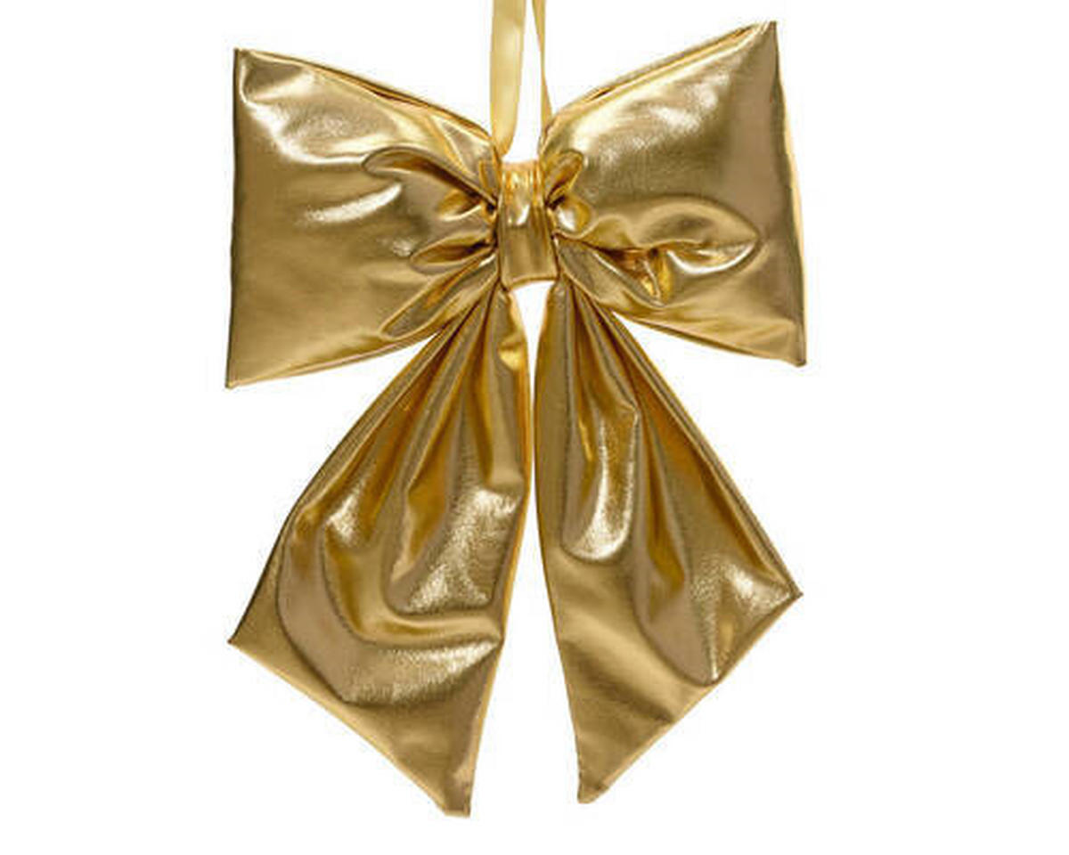 DEKOSCHLEIFE - Goldfarben, LIFESTYLE, Kunststoff (4,00/16,00/22,00cm)