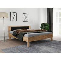 BETT 180/200 cm  in Naturfarben, Wildeiche  - Wildeiche/Naturfarben, MODERN, Holz (180/200cm) - MID.YOU