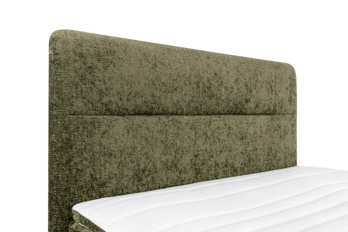 BOXSPRINGBETT 140/200 cm  in Grün  - Schwarz/Grün, Design, Textil/Metall (140/200cm) - Esposa