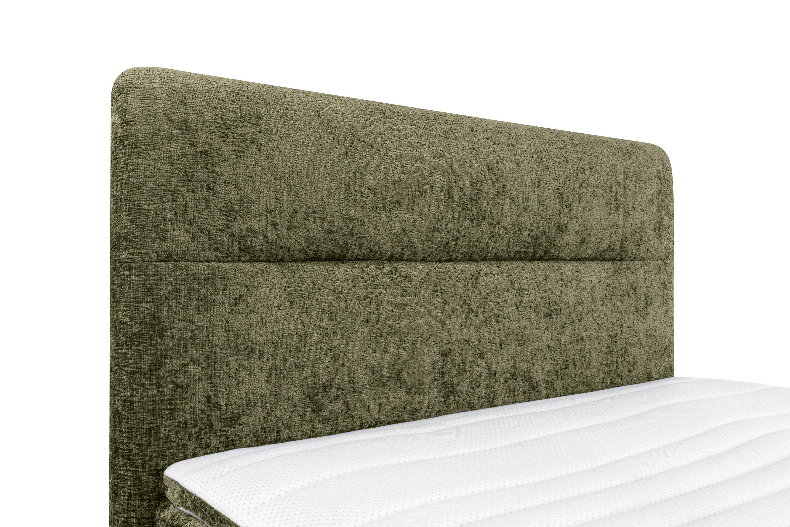 Thumbnail - Esposa Boxspringbett, Grün, Textil, H2, Höhe ca. 17 cm, 140x200 cm, Stoffauswahl, Topper durchgehend, Matratze in versch...