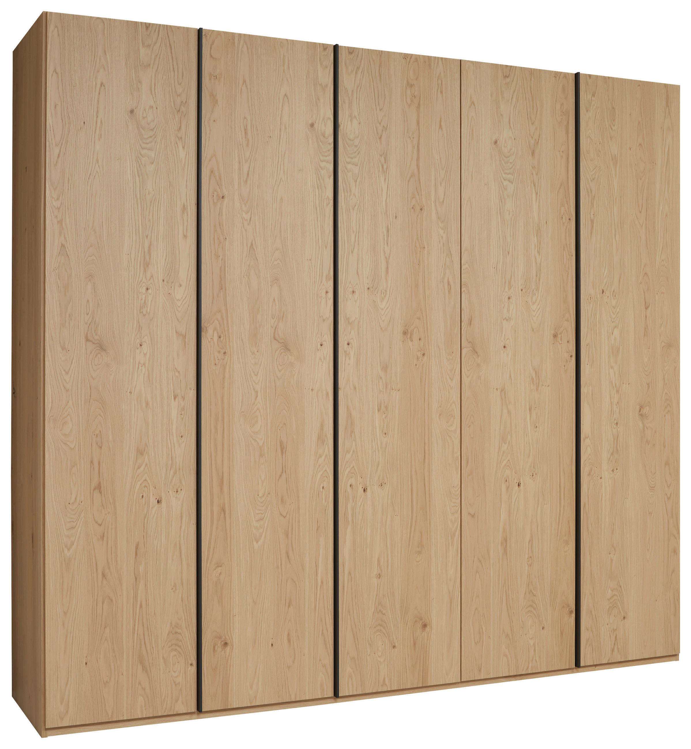 DREHTÜRENSCHRANK 149,6/229,4/59,5 cm,  in Eichefarben, 6-türig  - Eichefarben/Anthrazit, KONVENTIONELL, Holzwerkstoff/Metall (149,6/229,4/59,5cm) - Dieter Knoll