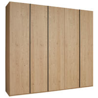 DREHTÜRENSCHRANK 149,6/229,4/59,5 cm,  in Eichefarben, 6-türig  - Eichefarben/Anthrazit, KONVENTIONELL, Holzwerkstoff/Metall (149,6/229,4/59,5cm) - Dieter Knoll