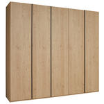 DREHTÜRENSCHRANK 249,6/229,4/59,5 cm,  in Eichefarben, 5-türig  - Eichefarben/Anthrazit, KONVENTIONELL, Holz/Holzwerkstoff (249,6/229,4/59,5cm) - Dieter Knoll