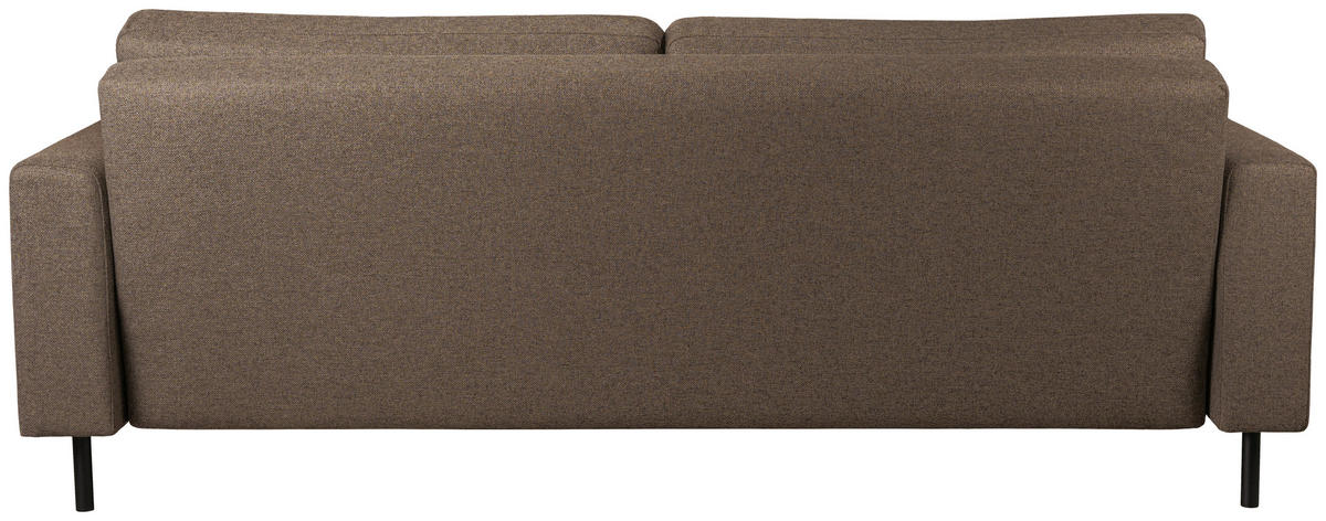 BÄDDSOFFA i rostfärgad, brun  - brun/svart, Design, metall/trä (225/86/97cm) - Best Price