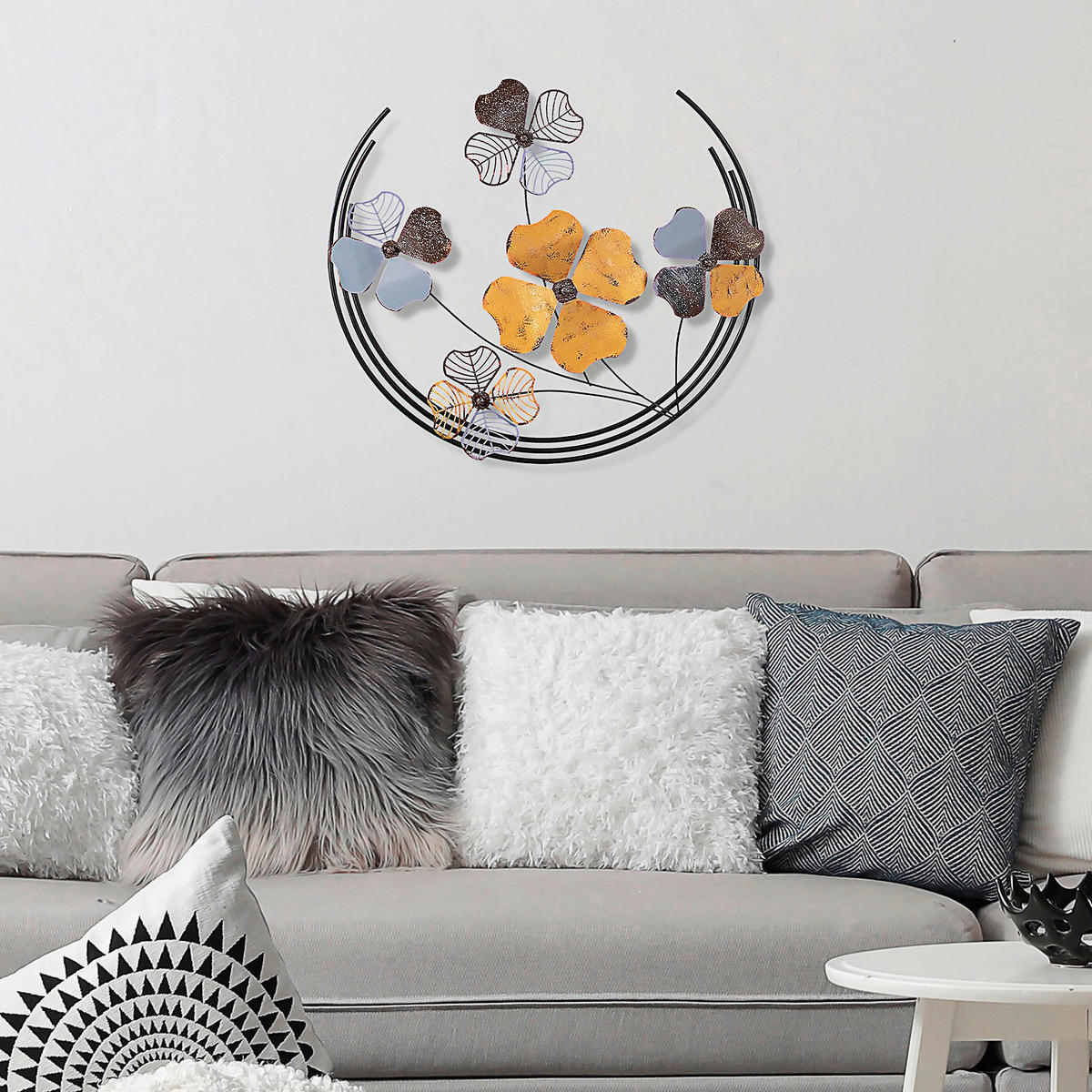 METALLBILD  - Multicolor, Basics, Metall (70/62cm)