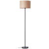 STEHLEUCHTE 38/161 cm    - Hellbraun/Schwarz, Basics, Holz/Metall (38/161cm) - Brilliant