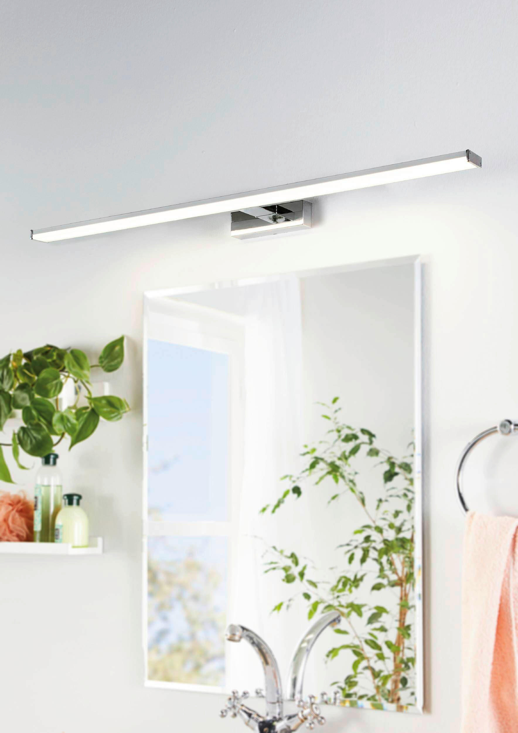 BADEZIMMER-WANDLEUCHTE Fortaleza 120 cm   - Chromfarben/Silberfarben, Basics, Kunststoff/Metall (120cm) - Celina
