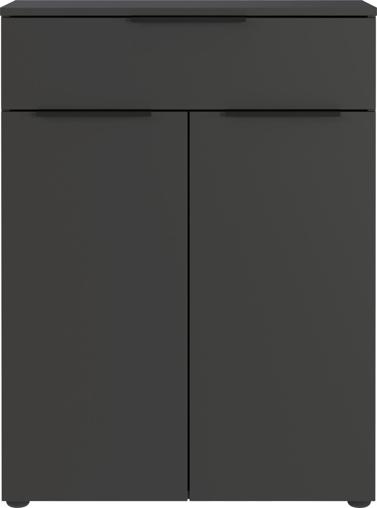 UNTERSCHRANK 71/95/34 cm   - Schwarz/Graphitfarben, MODERN, Holzwerkstoff/Kunststoff (71/95/34cm) - Germania