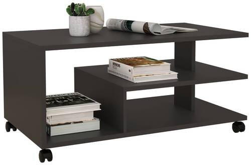 COUCHTISCH in Holzwerkstoff 90/50/40 cm  - Anthrazit, MODERN, Holzwerkstoff/Kunststoff (90/50/40cm) - MID.YOU