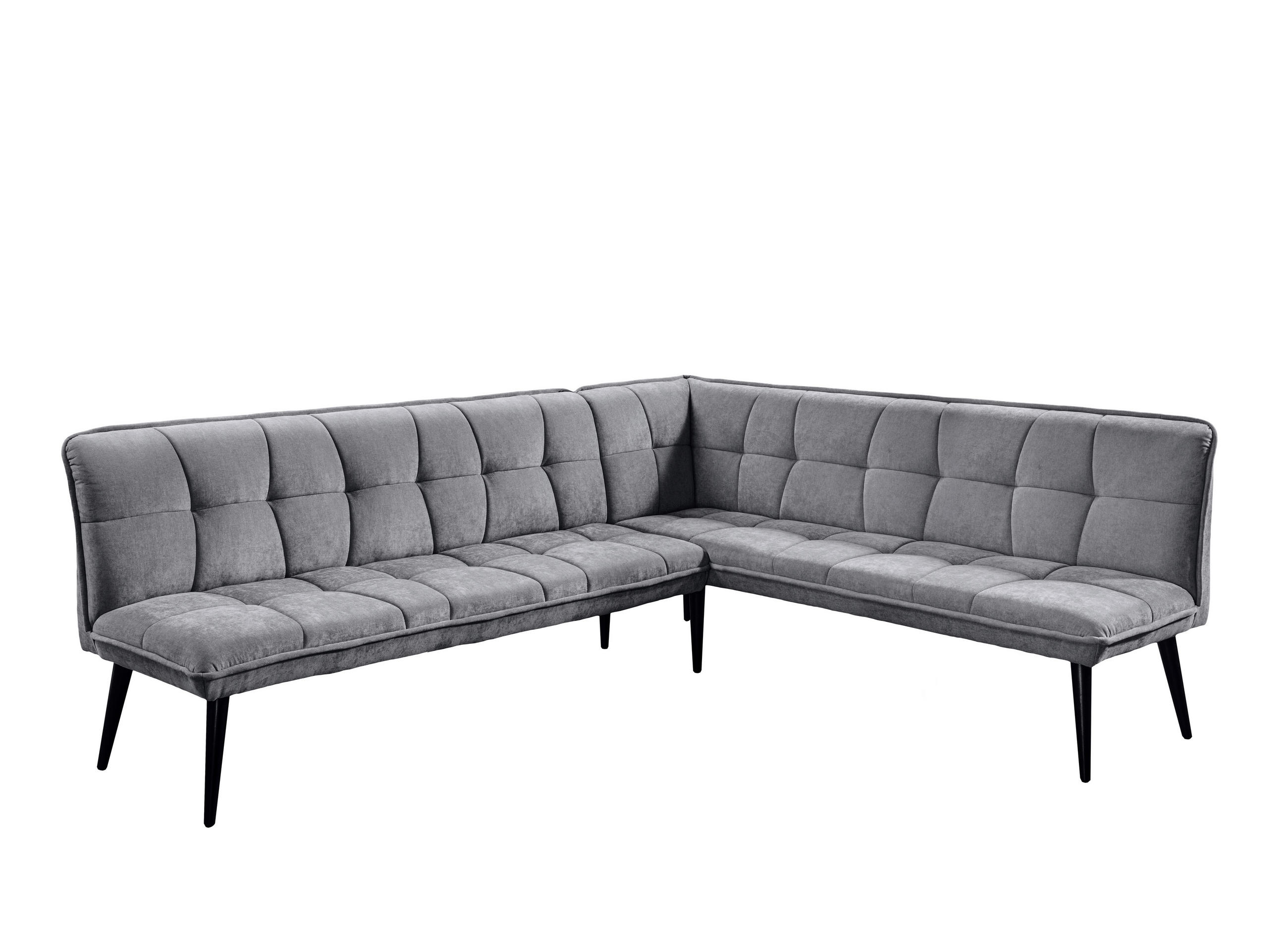 UGAONA KLUPA  antracit   - crna/antracit, Moderno, drvo/tekstil (260/201cm) - Livetastic