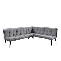 UGAONA KLUPA  antracit   - crna/antracit, Moderno, drvo/tekstil (260/201cm) - Livetastic