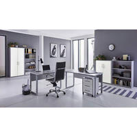BÜRO - Weiß/Grau, MODERN, Holzwerkstoff - MID.YOU