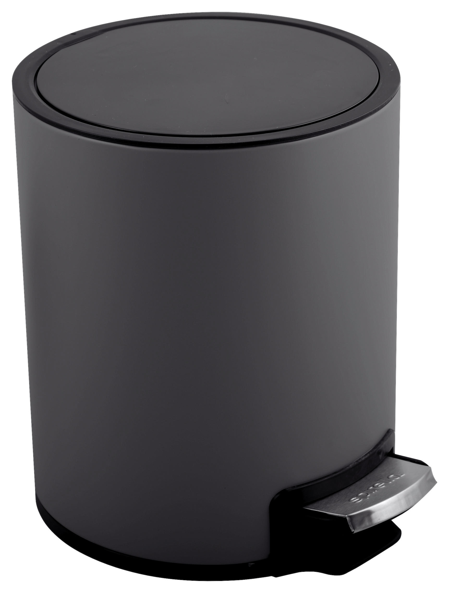 TRETEIMER 3 l  Metall  - Schwarz/Grau, KONVENTIONELL, Kunststoff/Metall (16,8/21,8/23cm) - Spirella